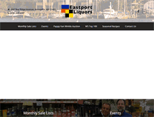 Tablet Screenshot of eastportliquors.com
